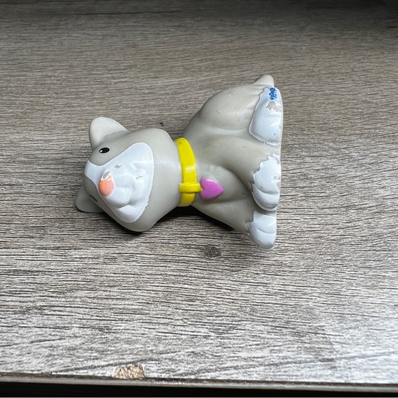 Little People Gray Kitty Cat Replacement 2012 Tessa Mattel 2” Cake Topper - Picture 6 of 11